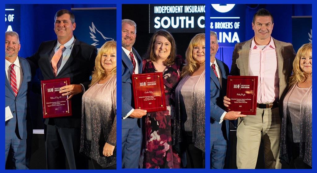 IIABSC Annual Convention award winners on stage during awards ceremony