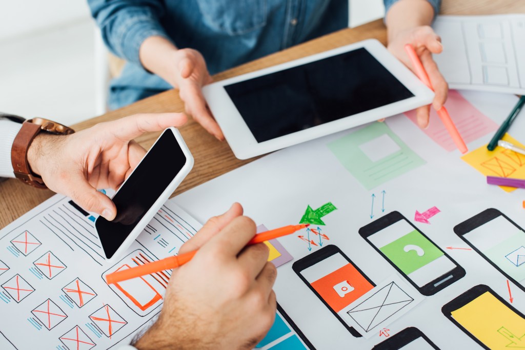 Image of a mobile app